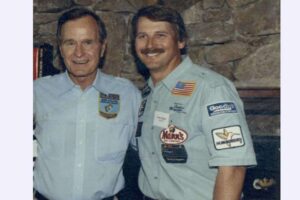 George H.W. Bush with Hank Parker